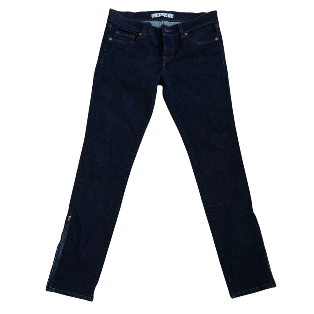 Women's "J Brand Blue Jeans Some‎ Stretch Size 26 Zipper Slit On Bottom Of Leg